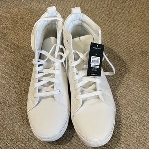 White high top shoes. New never worn